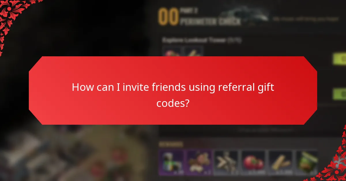 How can I invite friends using referral gift codes?