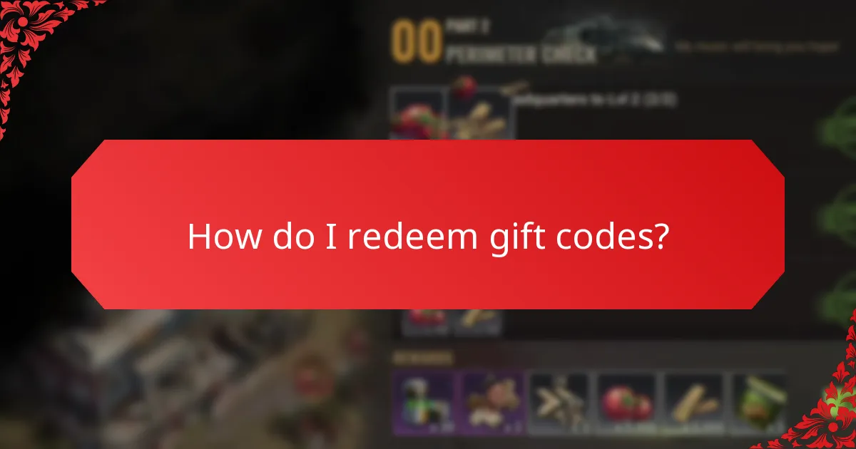 How do I redeem gift codes?