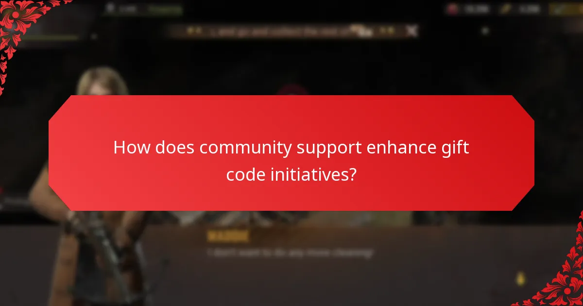How does community support enhance gift code initiatives?