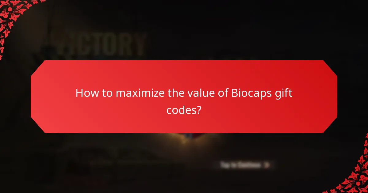 When do Biocaps gift codes expire?