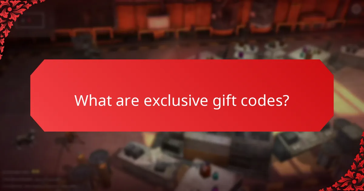 What special events are associated with exclusive gift codes?