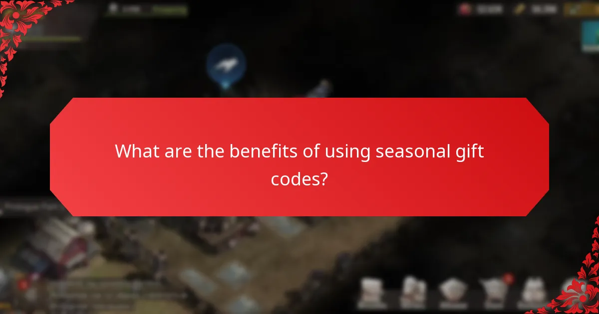 What are the benefits of using seasonal gift codes?